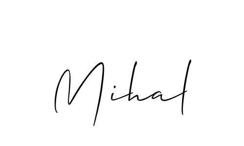 Best and Professional Signature Style for Mihal. Allison_Script Best Signature Style Collection. Mihal signature style 2 images and pictures png