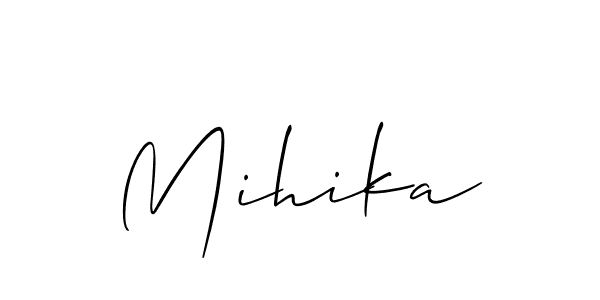 if you are searching for the best signature style for your name Mihika. so please give up your signature search. here we have designed multiple signature styles  using Allison_Script. Mihika signature style 2 images and pictures png