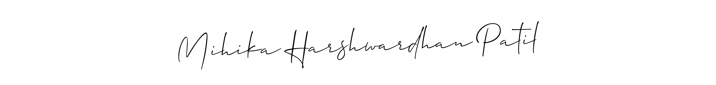 Once you've used our free online signature maker to create your best signature Allison_Script style, it's time to enjoy all of the benefits that Mihika Harshwardhan Patil name signing documents. Mihika Harshwardhan Patil signature style 2 images and pictures png