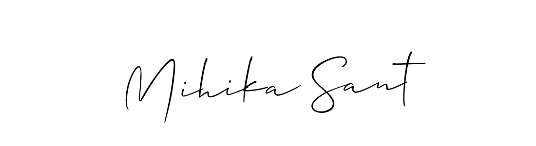 Check out images of Autograph of Mihika Sant name. Actor Mihika Sant Signature Style. Allison_Script is a professional sign style online. Mihika Sant signature style 2 images and pictures png
