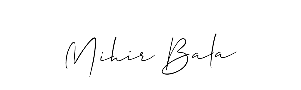 Similarly Allison_Script is the best handwritten signature design. Signature creator online .You can use it as an online autograph creator for name Mihir Bala. Mihir Bala signature style 2 images and pictures png