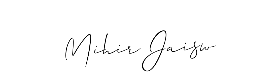 How to Draw Mihir Jaisw signature style? Allison_Script is a latest design signature styles for name Mihir Jaisw. Mihir Jaisw signature style 2 images and pictures png