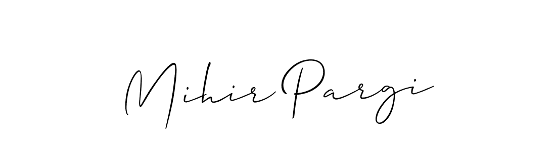 Make a beautiful signature design for name Mihir Pargi. Use this online signature maker to create a handwritten signature for free. Mihir Pargi signature style 2 images and pictures png