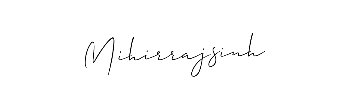 You should practise on your own different ways (Allison_Script) to write your name (Mihirrajsinh) in signature. don't let someone else do it for you. Mihirrajsinh signature style 2 images and pictures png
