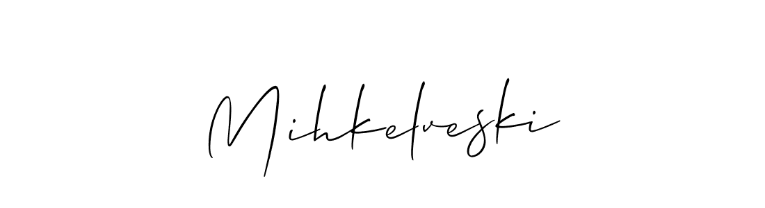 How to Draw Mihkelveski signature style? Allison_Script is a latest design signature styles for name Mihkelveski. Mihkelveski signature style 2 images and pictures png