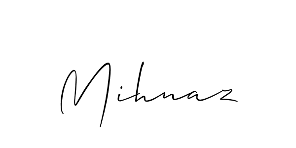 Make a short Mihnaz signature style. Manage your documents anywhere anytime using Allison_Script. Create and add eSignatures, submit forms, share and send files easily. Mihnaz signature style 2 images and pictures png