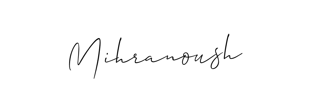 Allison_Script is a professional signature style that is perfect for those who want to add a touch of class to their signature. It is also a great choice for those who want to make their signature more unique. Get Mihranoush name to fancy signature for free. Mihranoush signature style 2 images and pictures png