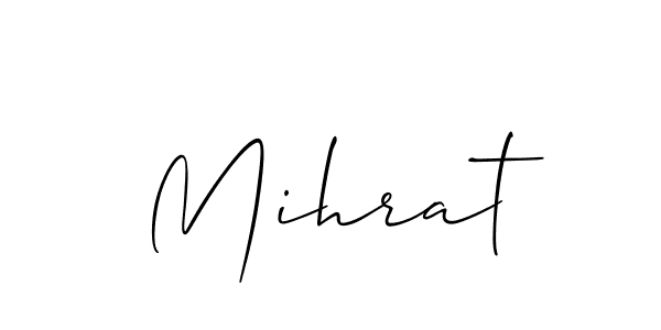 if you are searching for the best signature style for your name Mihrat. so please give up your signature search. here we have designed multiple signature styles  using Allison_Script. Mihrat signature style 2 images and pictures png