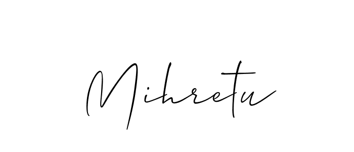 It looks lik you need a new signature style for name Mihretu. Design unique handwritten (Allison_Script) signature with our free signature maker in just a few clicks. Mihretu signature style 2 images and pictures png