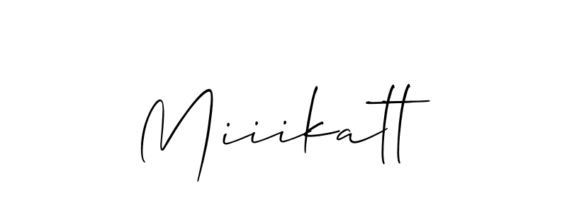 How to Draw Miiikatt signature style? Allison_Script is a latest design signature styles for name Miiikatt. Miiikatt signature style 2 images and pictures png