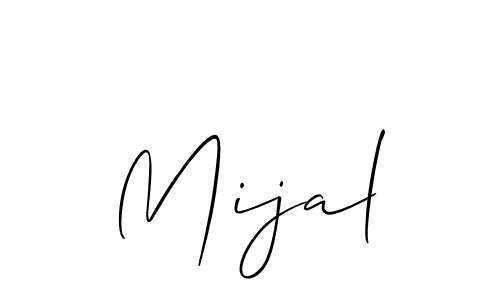 Best and Professional Signature Style for Mijal. Allison_Script Best Signature Style Collection. Mijal signature style 2 images and pictures png