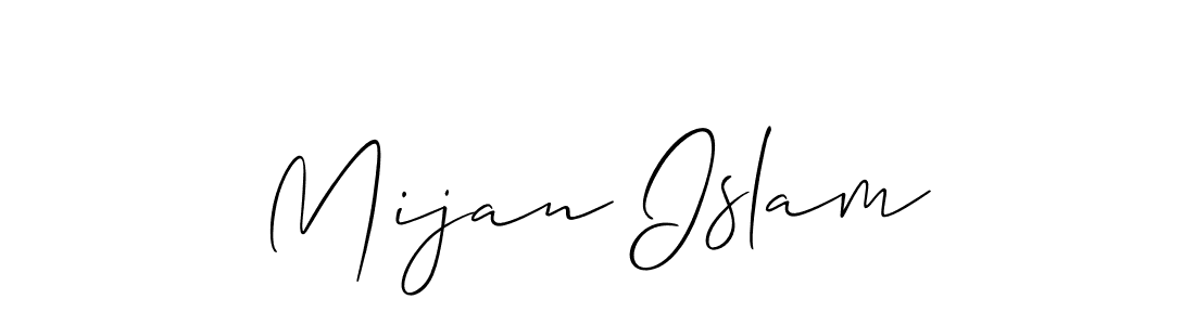 Make a short Mijan Islam signature style. Manage your documents anywhere anytime using Allison_Script. Create and add eSignatures, submit forms, share and send files easily. Mijan Islam signature style 2 images and pictures png