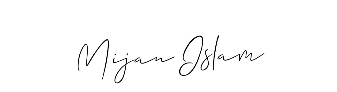Also You can easily find your signature by using the search form. We will create Mijan Islam name handwritten signature images for you free of cost using Allison_Script sign style. Mijan Islam signature style 2 images and pictures png