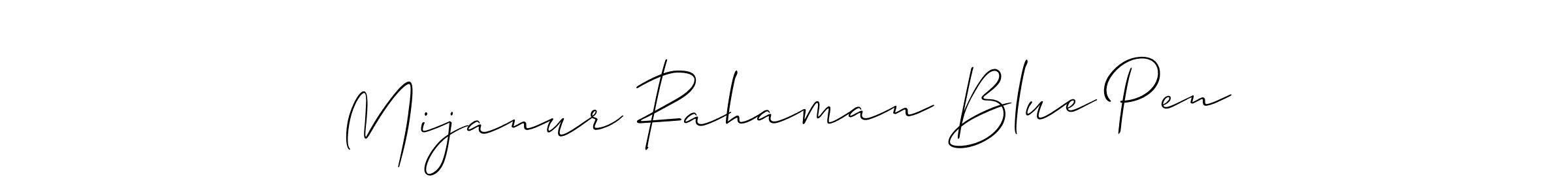 How to Draw Mijanur Rahaman Blue Pen signature style? Allison_Script is a latest design signature styles for name Mijanur Rahaman Blue Pen. Mijanur Rahaman Blue Pen signature style 2 images and pictures png