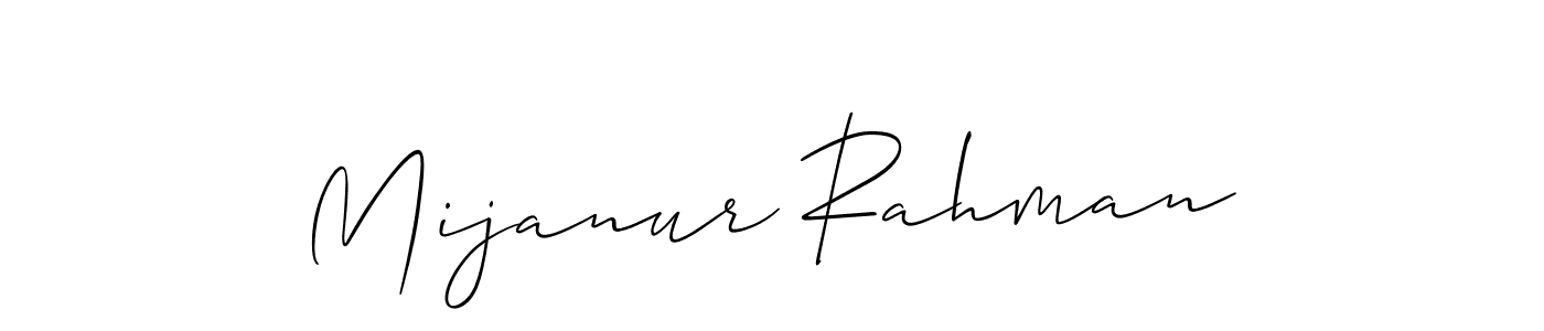 if you are searching for the best signature style for your name Mijanur Rahman. so please give up your signature search. here we have designed multiple signature styles  using Allison_Script. Mijanur Rahman signature style 2 images and pictures png