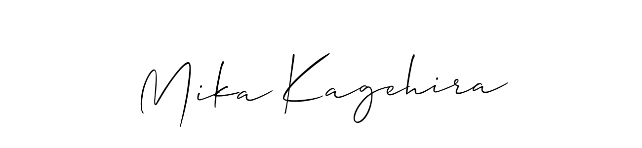 if you are searching for the best signature style for your name Mika Kagehira. so please give up your signature search. here we have designed multiple signature styles  using Allison_Script. Mika Kagehira signature style 2 images and pictures png