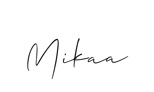 Best and Professional Signature Style for Mikaa. Allison_Script Best Signature Style Collection. Mikaa signature style 2 images and pictures png