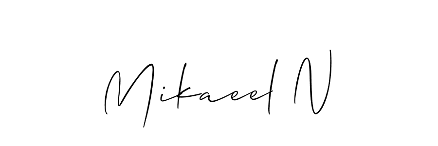 Best and Professional Signature Style for Mikaeel N. Allison_Script Best Signature Style Collection. Mikaeel N signature style 2 images and pictures png