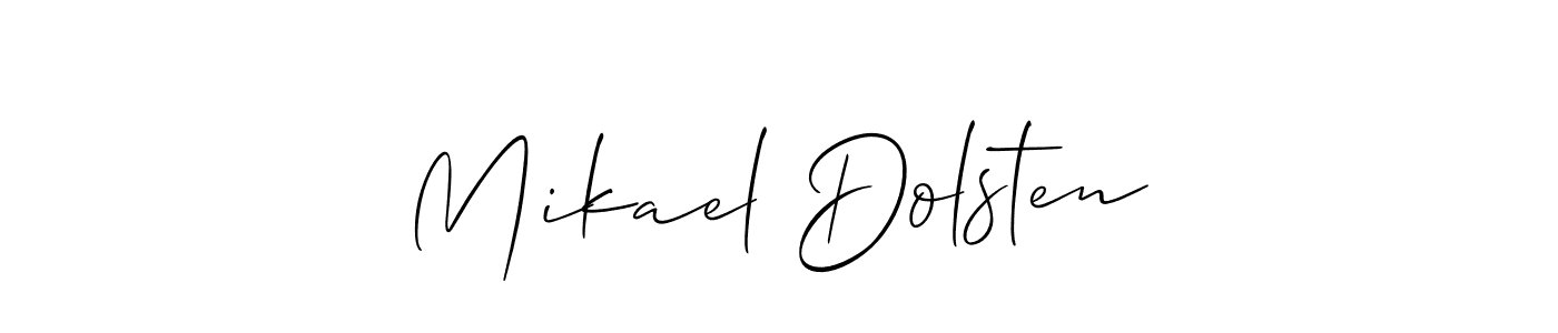 Best and Professional Signature Style for Mikael Dolsten. Allison_Script Best Signature Style Collection. Mikael Dolsten signature style 2 images and pictures png