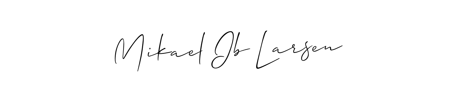 Design your own signature with our free online signature maker. With this signature software, you can create a handwritten (Allison_Script) signature for name Mikael Ib Larsen. Mikael Ib Larsen signature style 2 images and pictures png