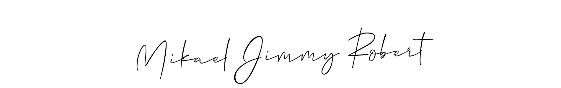 Once you've used our free online signature maker to create your best signature Allison_Script style, it's time to enjoy all of the benefits that Mikael Jimmy Robert name signing documents. Mikael Jimmy Robert signature style 2 images and pictures png