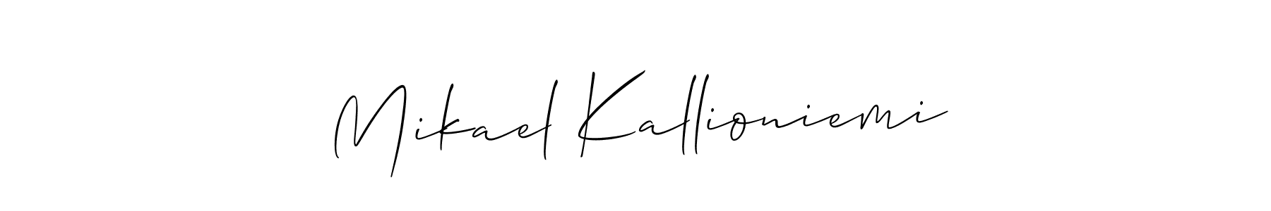 Here are the top 10 professional signature styles for the name Mikael Kallioniemi. These are the best autograph styles you can use for your name. Mikael Kallioniemi signature style 2 images and pictures png
