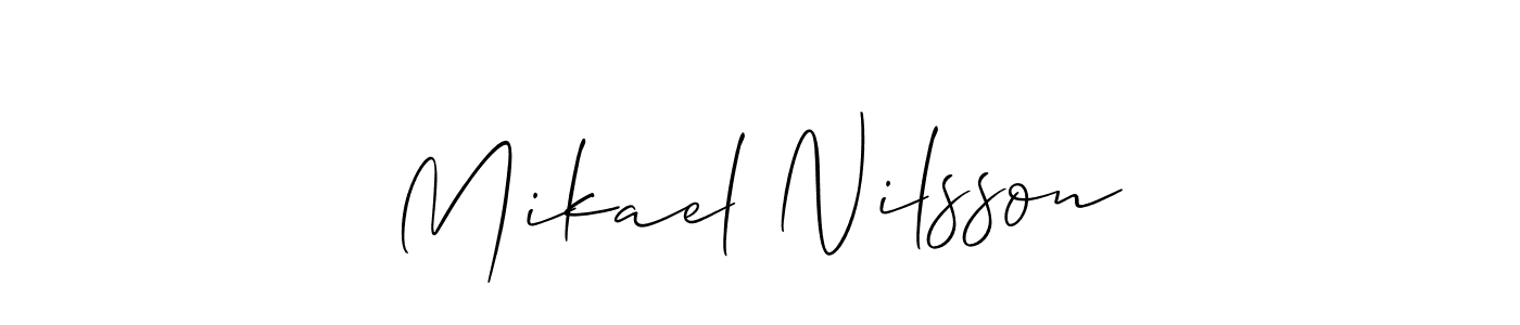 Also You can easily find your signature by using the search form. We will create Mikael Nilsson name handwritten signature images for you free of cost using Allison_Script sign style. Mikael Nilsson signature style 2 images and pictures png