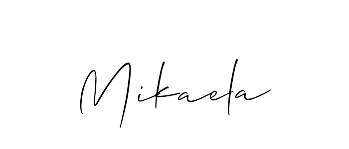 if you are searching for the best signature style for your name Mikaela. so please give up your signature search. here we have designed multiple signature styles  using Allison_Script. Mikaela signature style 2 images and pictures png