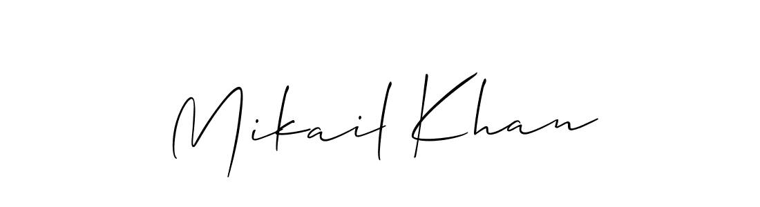 Design your own signature with our free online signature maker. With this signature software, you can create a handwritten (Allison_Script) signature for name Mikail Khan. Mikail Khan signature style 2 images and pictures png
