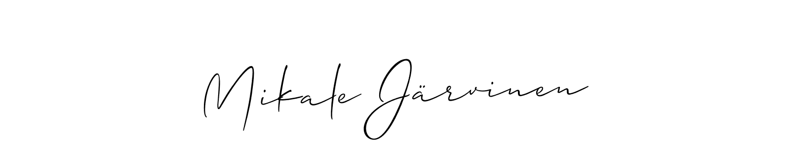 How to make Mikale Järvinen signature? Allison_Script is a professional autograph style. Create handwritten signature for Mikale Järvinen name. Mikale Järvinen signature style 2 images and pictures png