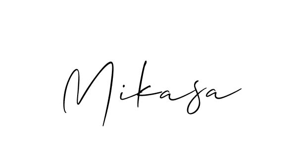 Allison_Script is a professional signature style that is perfect for those who want to add a touch of class to their signature. It is also a great choice for those who want to make their signature more unique. Get Mikasa name to fancy signature for free. Mikasa signature style 2 images and pictures png