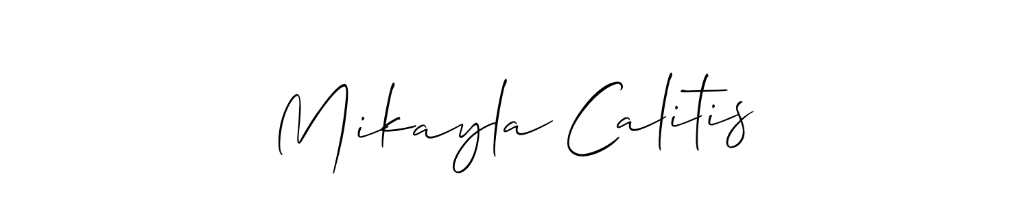 Once you've used our free online signature maker to create your best signature Allison_Script style, it's time to enjoy all of the benefits that Mikayla Calitis name signing documents. Mikayla Calitis signature style 2 images and pictures png