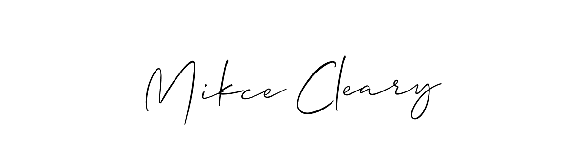 Make a beautiful signature design for name Mikce Cleary. With this signature (Allison_Script) style, you can create a handwritten signature for free. Mikce Cleary signature style 2 images and pictures png