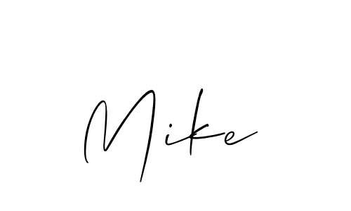 Create a beautiful signature design for name Mike . With this signature (Allison_Script) fonts, you can make a handwritten signature for free. Mike  signature style 2 images and pictures png