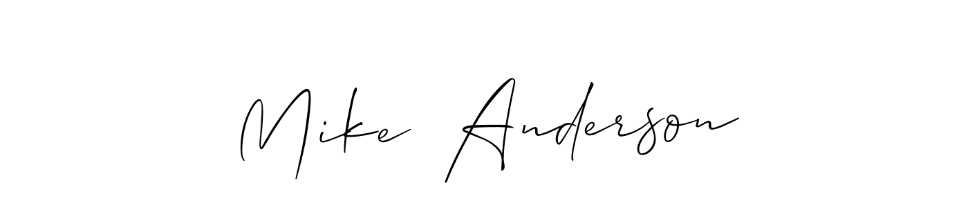 Check out images of Autograph of Mike  Anderson name. Actor Mike  Anderson Signature Style. Allison_Script is a professional sign style online. Mike  Anderson signature style 2 images and pictures png
