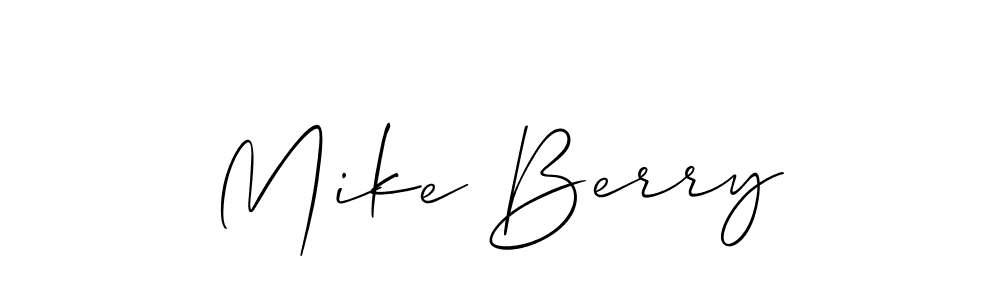 You should practise on your own different ways (Allison_Script) to write your name (Mike Berry) in signature. don't let someone else do it for you. Mike Berry signature style 2 images and pictures png