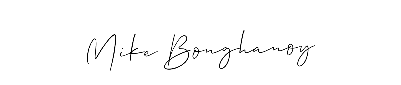 See photos of Mike Bonghanoy official signature by Spectra . Check more albums & portfolios. Read reviews & check more about Allison_Script font. Mike Bonghanoy signature style 2 images and pictures png