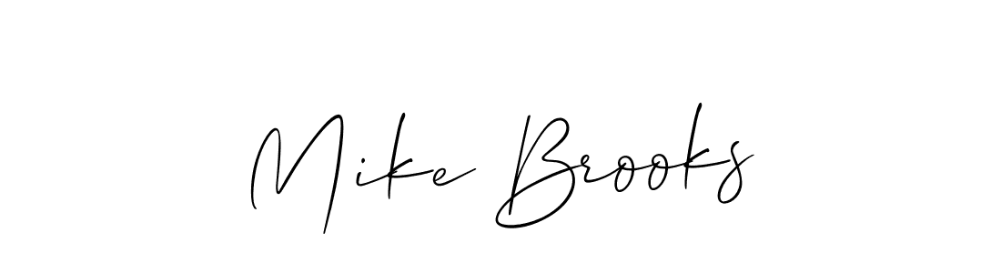 How to make Mike Brooks signature? Allison_Script is a professional autograph style. Create handwritten signature for Mike Brooks name. Mike Brooks signature style 2 images and pictures png