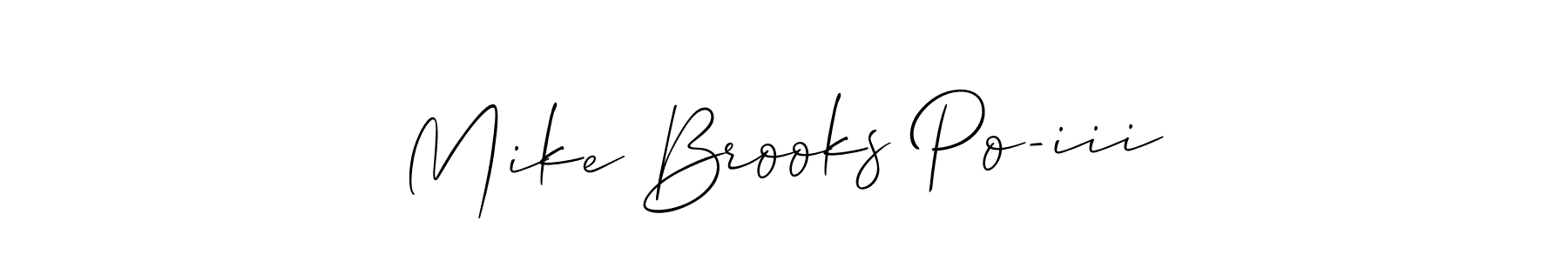 This is the best signature style for the Mike Brooks Po-iii name. Also you like these signature font (Allison_Script). Mix name signature. Mike Brooks Po-iii signature style 2 images and pictures png