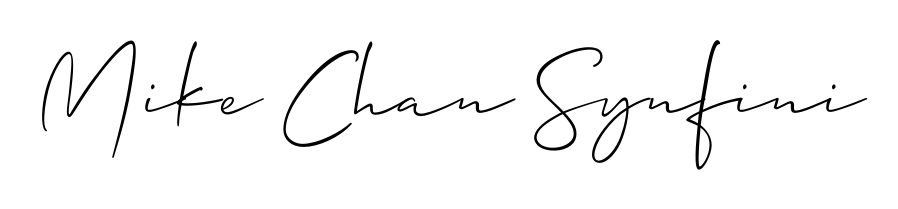 Achieve flawless digital penmanship with Mike Chan Synfini name in Allison_Script font. The perfect tool for creating online signatures. Mike Chan Synfini signature style 2 images and pictures png