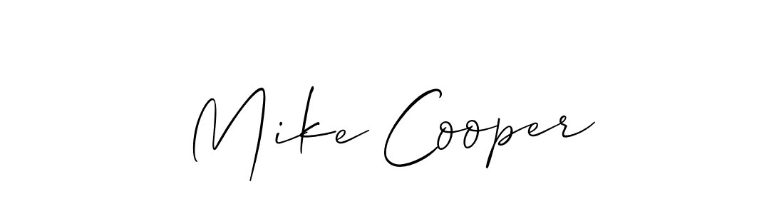 Make a short Mike Cooper signature style. Manage your documents anywhere anytime using Allison_Script. Create and add eSignatures, submit forms, share and send files easily. Mike Cooper signature style 2 images and pictures png