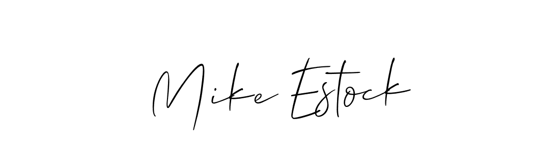 Best and Professional Signature Style for Mike Estock. Allison_Script Best Signature Style Collection. Mike Estock signature style 2 images and pictures png