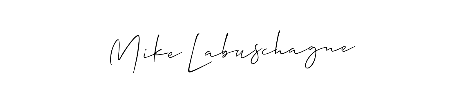 Mike Labuschagne stylish signature style. Best Handwritten Sign (Allison_Script) for my name. Handwritten Signature Collection Ideas for my name Mike Labuschagne. Mike Labuschagne signature style 2 images and pictures png