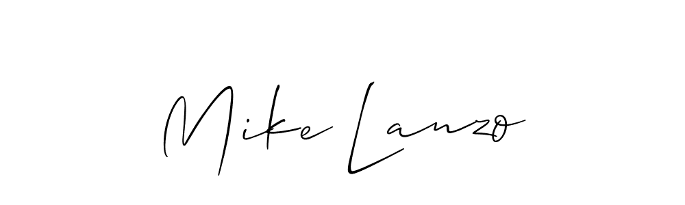Best and Professional Signature Style for Mike Lanzo. Allison_Script Best Signature Style Collection. Mike Lanzo signature style 2 images and pictures png
