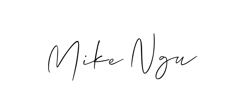 if you are searching for the best signature style for your name Mike Ngu. so please give up your signature search. here we have designed multiple signature styles  using Allison_Script. Mike Ngu signature style 2 images and pictures png