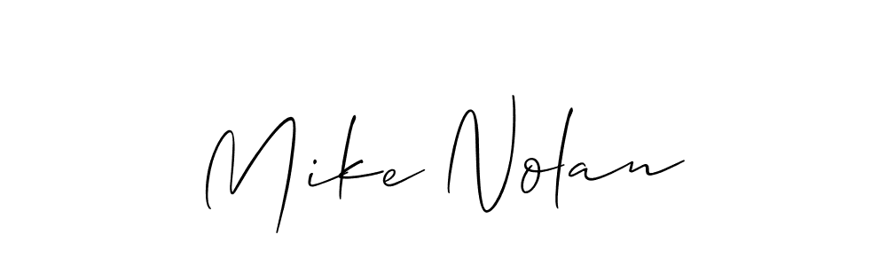 The best way (Allison_Script) to make a short signature is to pick only two or three words in your name. The name Mike Nolan include a total of six letters. For converting this name. Mike Nolan signature style 2 images and pictures png