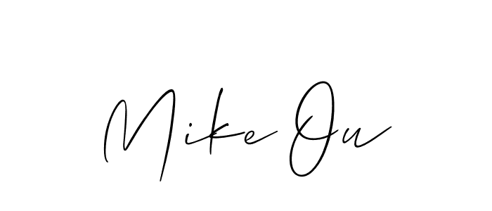 Once you've used our free online signature maker to create your best signature Allison_Script style, it's time to enjoy all of the benefits that Mike Ou name signing documents. Mike Ou signature style 2 images and pictures png