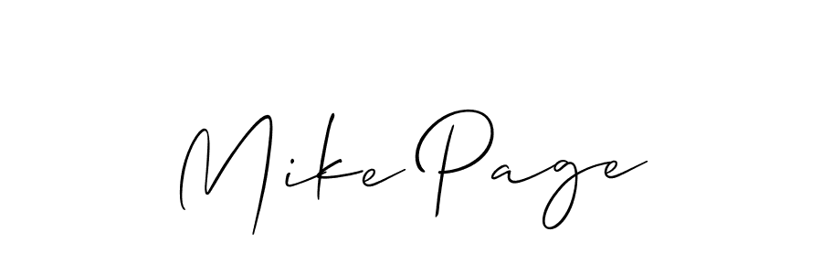if you are searching for the best signature style for your name Mike Page. so please give up your signature search. here we have designed multiple signature styles  using Allison_Script. Mike Page signature style 2 images and pictures png