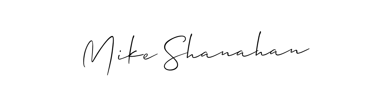 Allison_Script is a professional signature style that is perfect for those who want to add a touch of class to their signature. It is also a great choice for those who want to make their signature more unique. Get Mike Shanahan name to fancy signature for free. Mike Shanahan signature style 2 images and pictures png