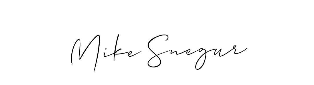 Once you've used our free online signature maker to create your best signature Allison_Script style, it's time to enjoy all of the benefits that Mike Snegur name signing documents. Mike Snegur signature style 2 images and pictures png